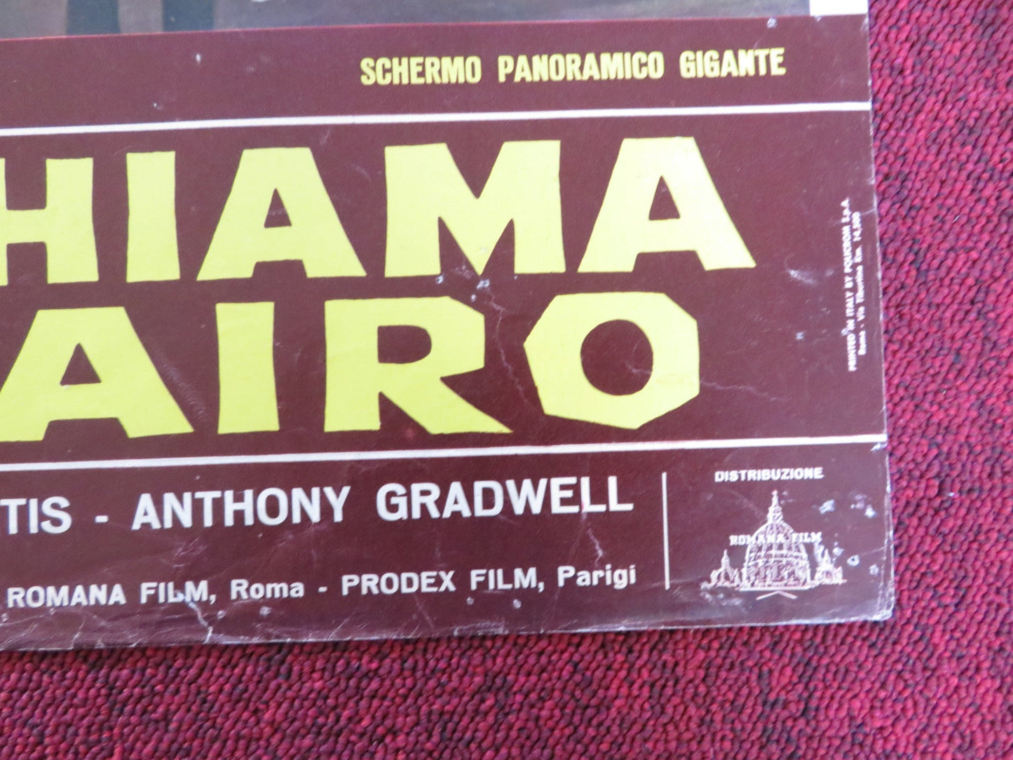 SUPERSEVEN CALLING CAIRO - B ITALIAN FOTOBUSTA POSTER ROGER BROWNE 1965 Rendezvous Cinema Movie posters