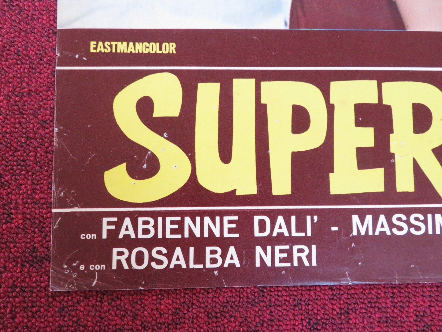 SUPERSEVEN CALLING CAIRO - B ITALIAN FOTOBUSTA POSTER ROGER BROWNE 1965 Rendezvous Cinema Movie posters
