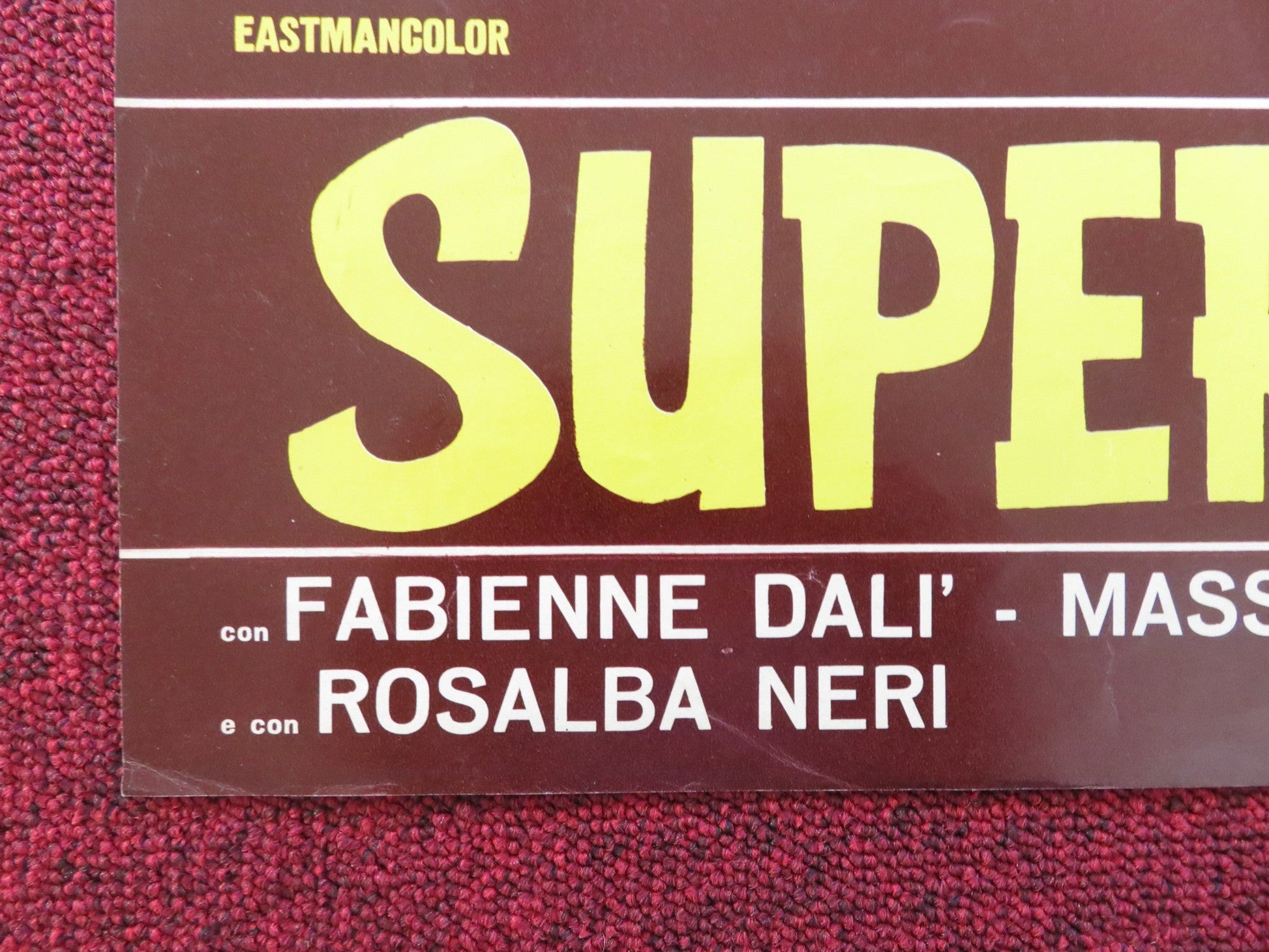 SUPERSEVEN CALLING CAIRO - C ITALIAN FOTOBUSTA POSTER ROGER BROWNE 1965 Rendezvous Cinema Movie posters