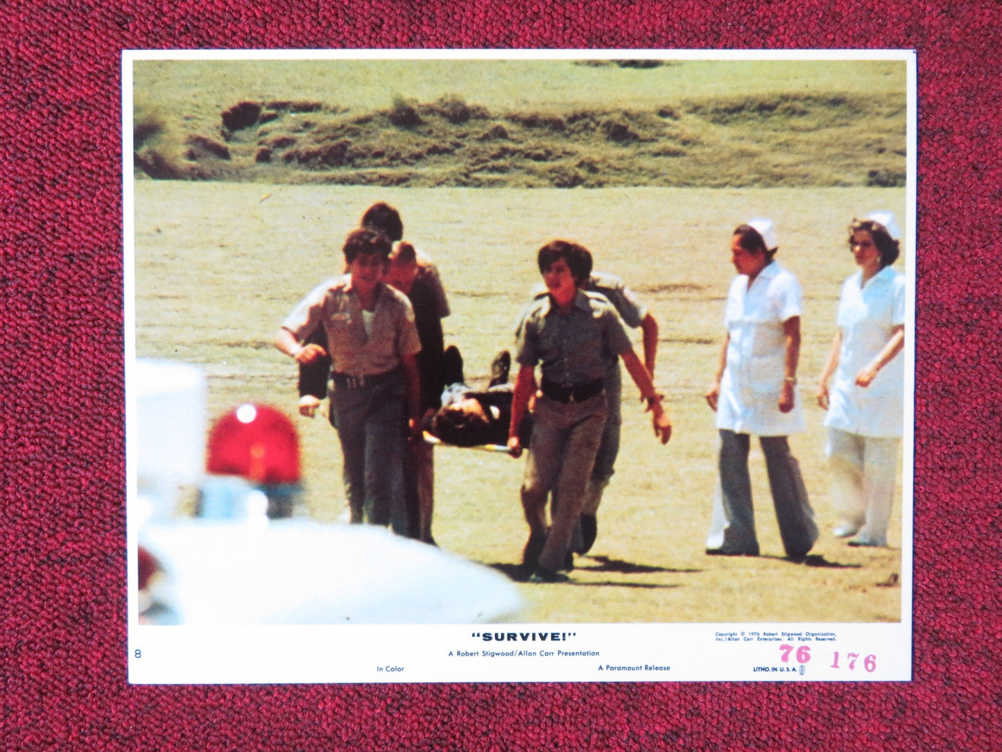 SURVIVE - 8 LOBBY CARD HUGO STIGLITZ NORMA LAZARENO Rendezvous Cinema Movie posters