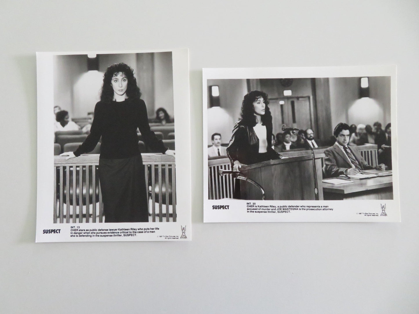 SUSPECT MOVIE STILL PHOTO LOT OF 12 CHER DENNIS QUAID 1987 Movie posters