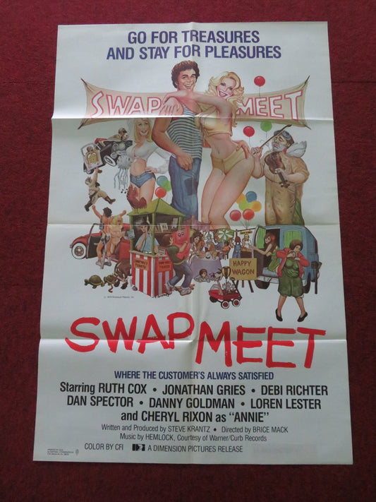 SWAP MEET FOLDED US ONE SHEET POSTER JON GRIES RUTH COX 1979 Movie posters