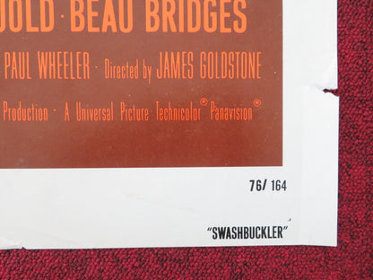 SWASHBUCKLER FOLDED US ONE SHEET POSTER ROBERT SHAW JAMES EARL JONES 1976 Movie posters