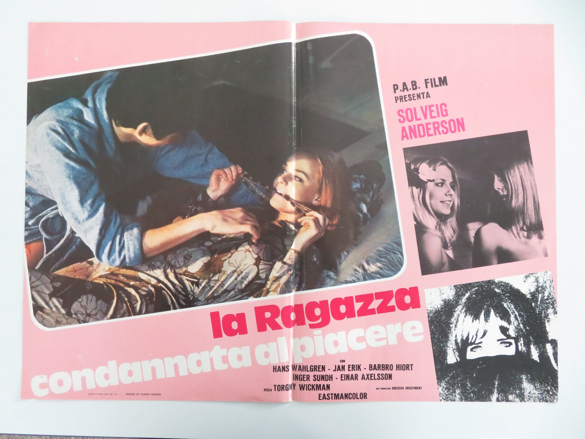 Swedish and Underage Italian Fotobusta Posters Lot of 7 Andersson 1971 Movie posters