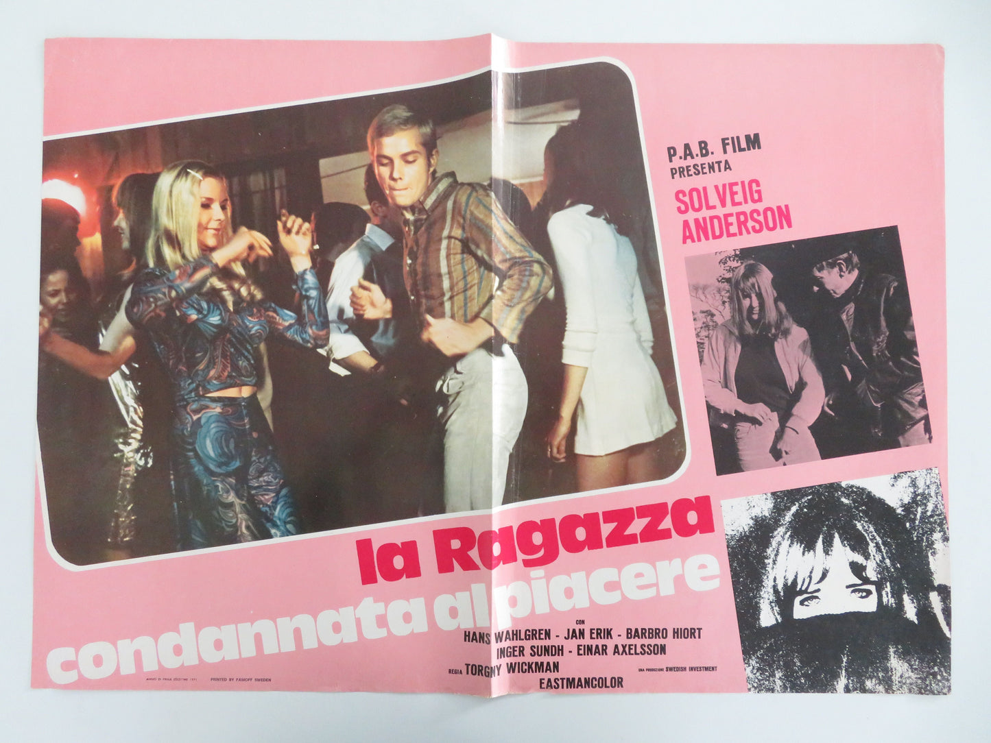 Swedish and Underage Italian Fotobusta Posters Lot of 7 Andersson 1971 Movie posters