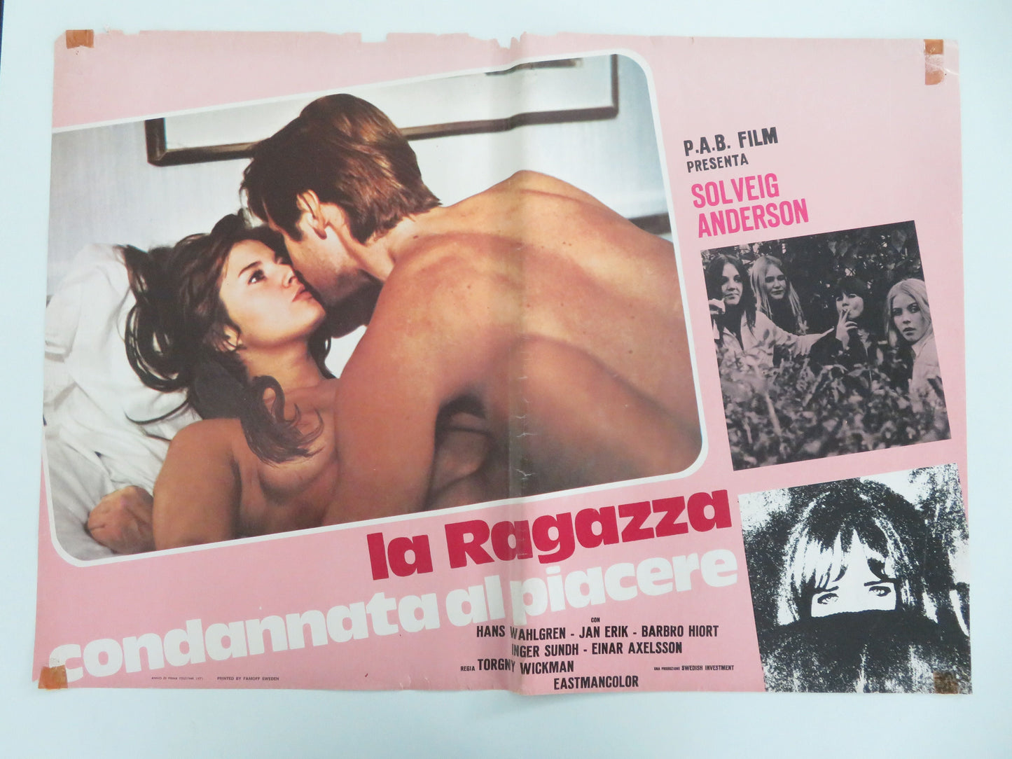 Swedish and Underage Italian Fotobusta Posters Lot of 7 Andersson 1971 Movie posters