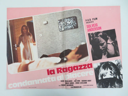 Swedish and Underage Italian Fotobusta Posters Lot of 7 Andersson 1971 Movie posters