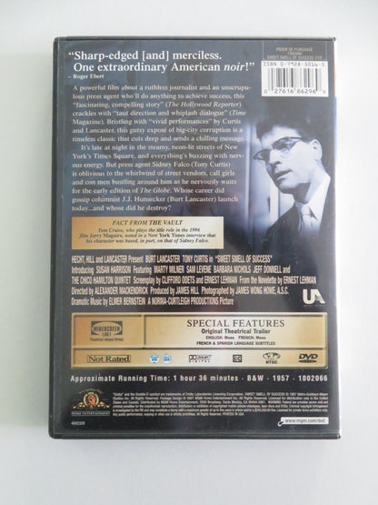 Sweet smell of success (DVD) Burt Lancaster Tony Curtis 1957 Region 1 Movie posters