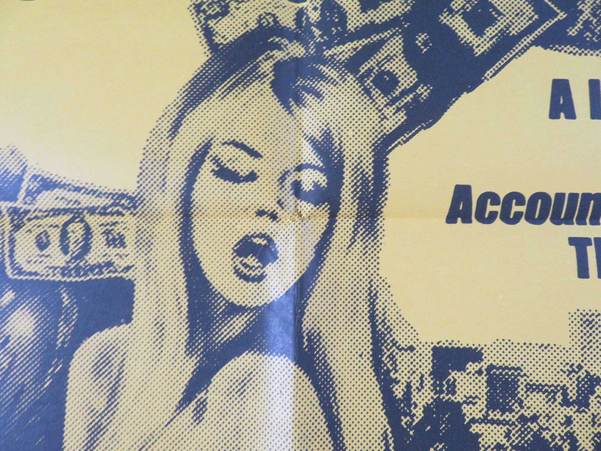 SWISS BANK ACCOUNT FOLDED US ONE SHEET POSTER BILL EWING FRANK BONNER 1974 Rendezvous Cinema Movie posters