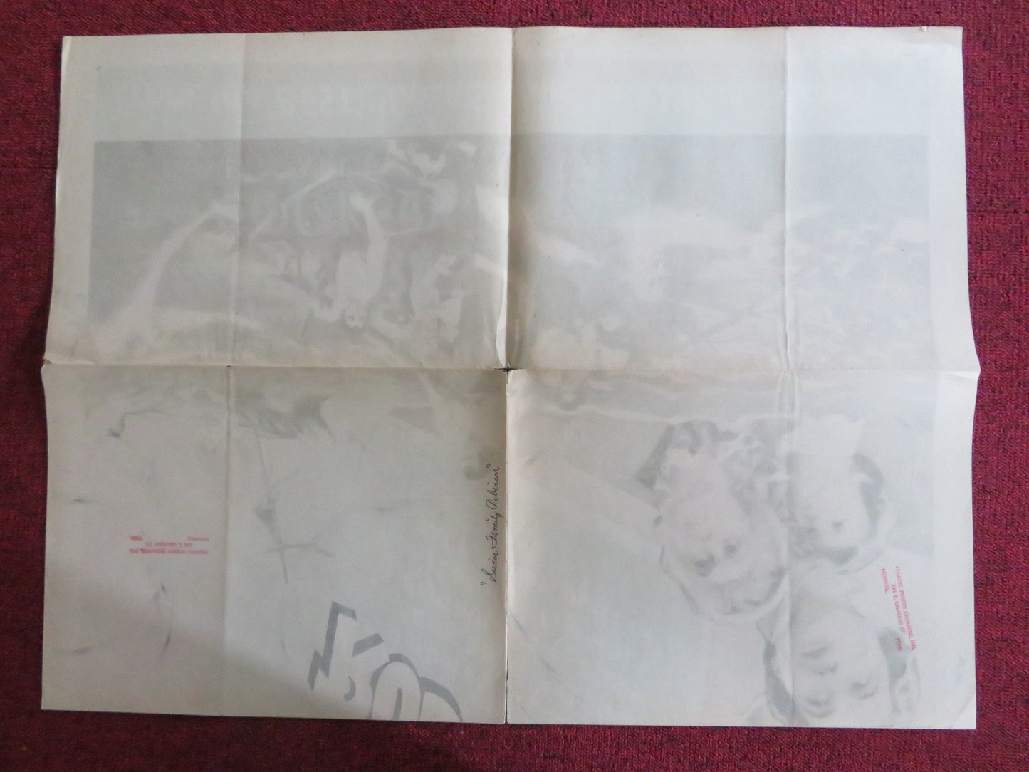 SWISS FAMILY ROBINSON FOLDED US ONE SHEET POSTER THOMAS MITCHELL EDNA BEST 1940 Rendezvous Cinema Movie posters