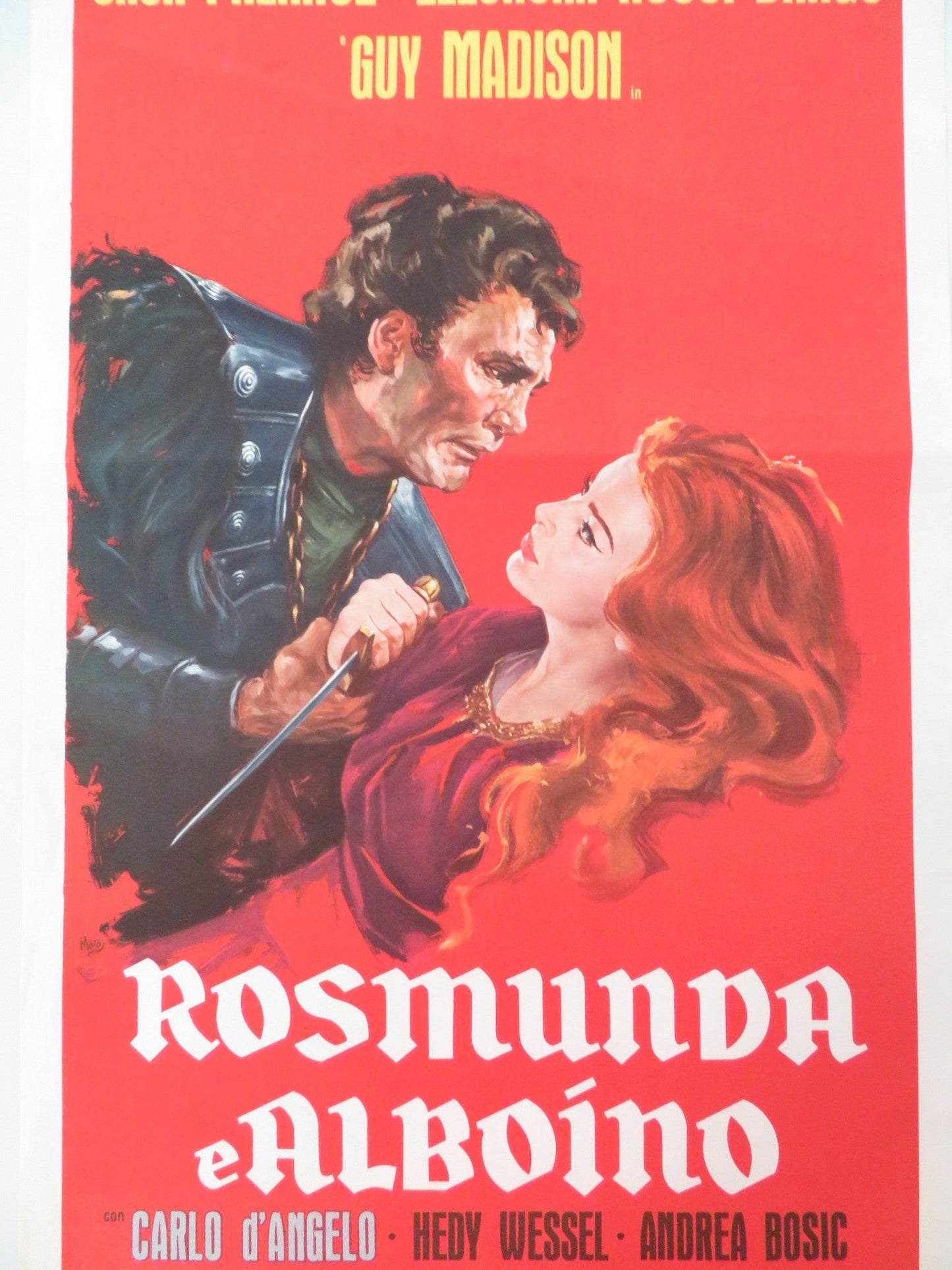 SWORD OF THE CONQUEROR ITALIAN LOCANDINA POSTER JACK PALANCE ELEONORA ROSSI 1961 Movie posters