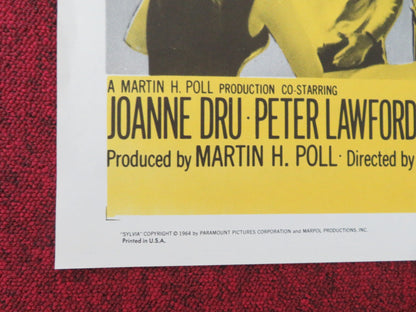 SYLVIA FOLDED US ONE SHEET POSTER CARROL BAKER GEORGE MAHARIS 1965 Movie posters