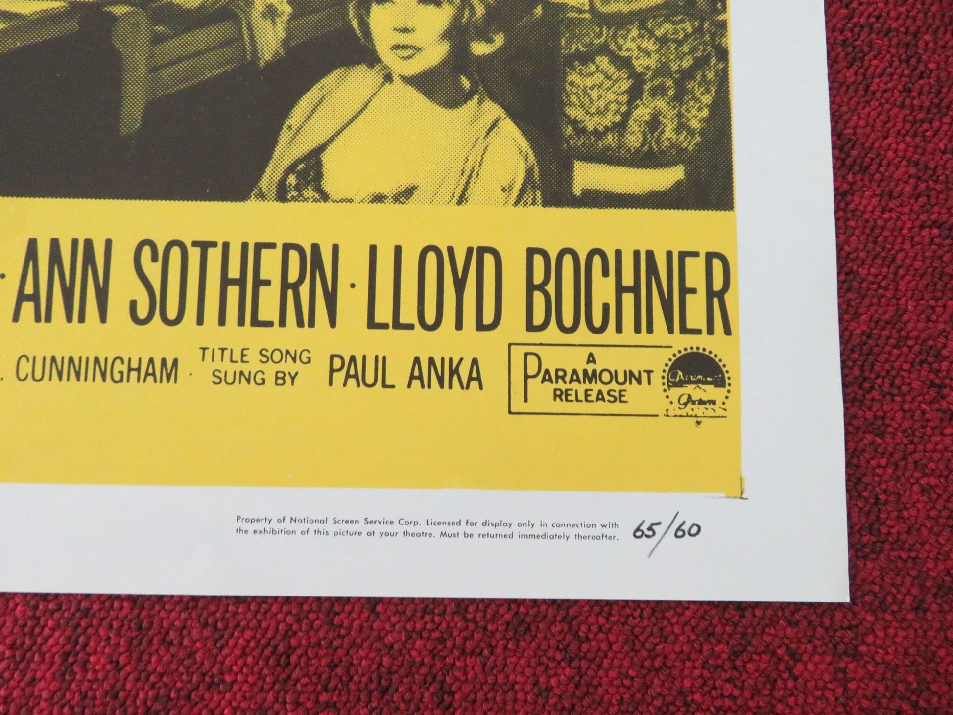 SYLVIA FOLDED US ONE SHEET POSTER CARROL BAKER GEORGE MAHARIS 1965 Movie posters