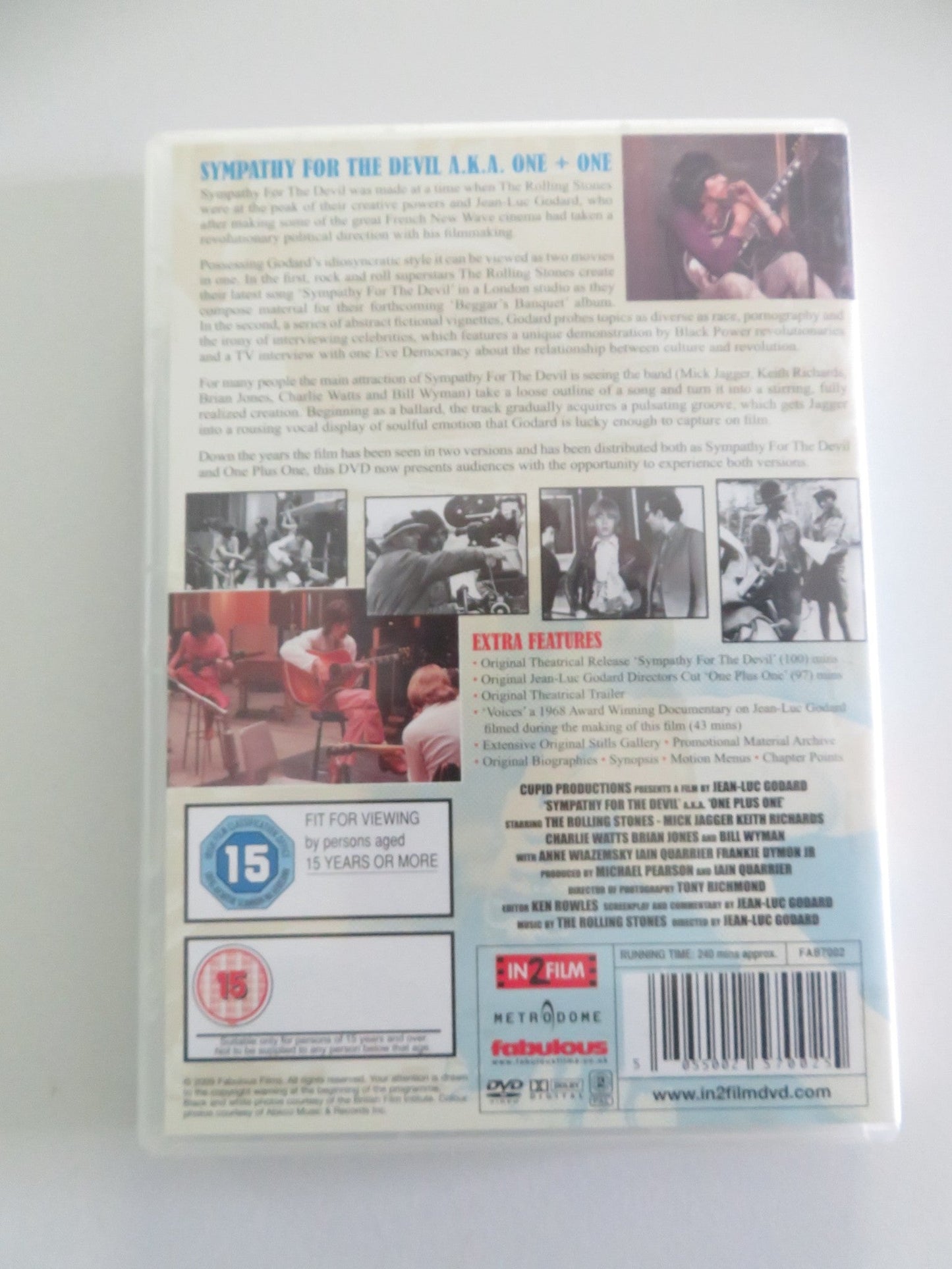 Sympathy for the Devil (DVD) Rolling Stones Mick Jagger 1968 Region 2 Movie posters