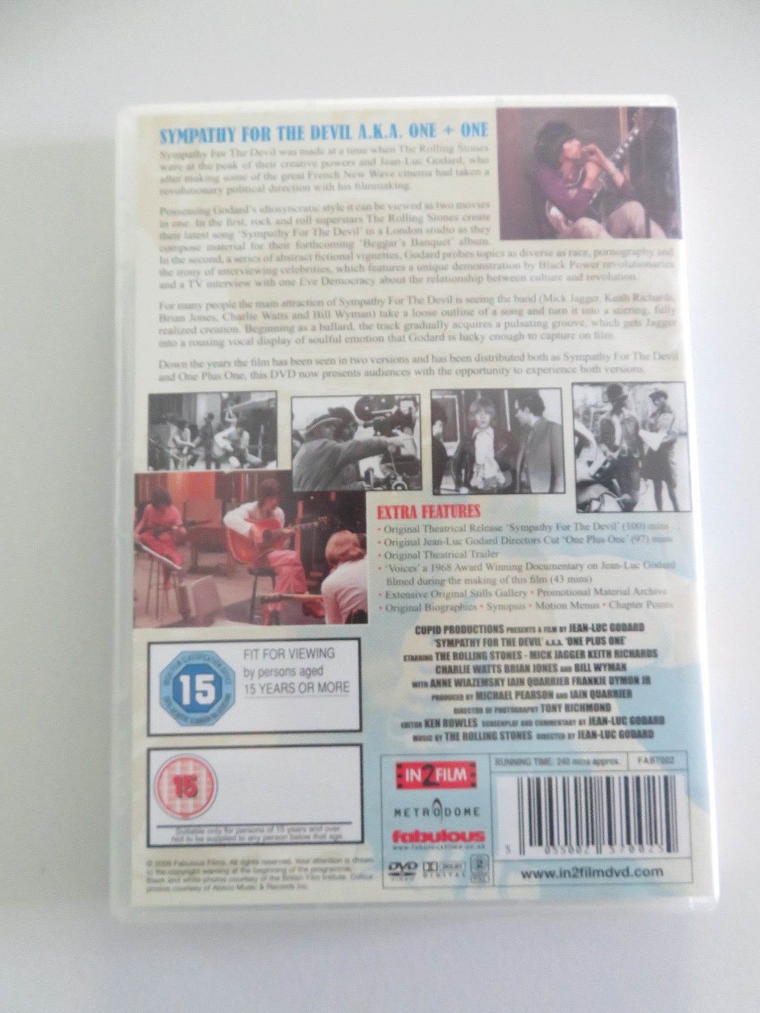 Sympathy for the Devil (DVD) Rolling Stones Mick Jagger 1968 Region 2 Movie posters
