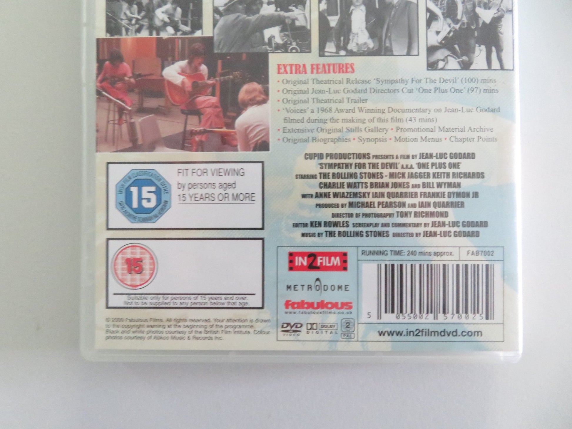 Sympathy for the Devil (DVD) Rolling Stones Mick Jagger 1968 Region 2 Movie posters