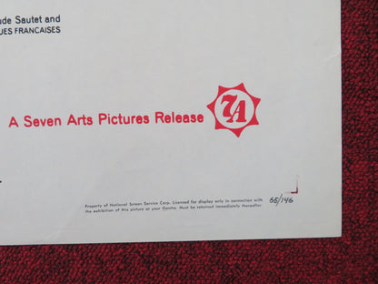 SYMPHONY FOR A MASSACRE FOLDED US ONE SHEET POSTER AUCLAIR CLAUDE DAUPHIN 1965 Movie posters