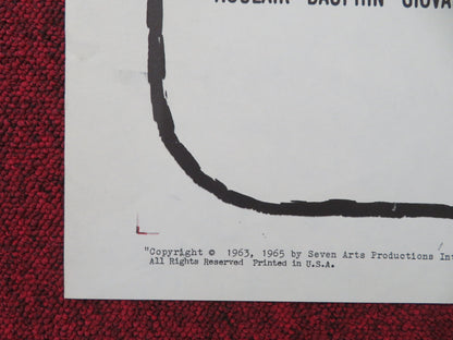 SYMPHONY FOR A MASSACRE FOLDED US ONE SHEET POSTER AUCLAIR CLAUDE DAUPHIN 1965 Movie posters