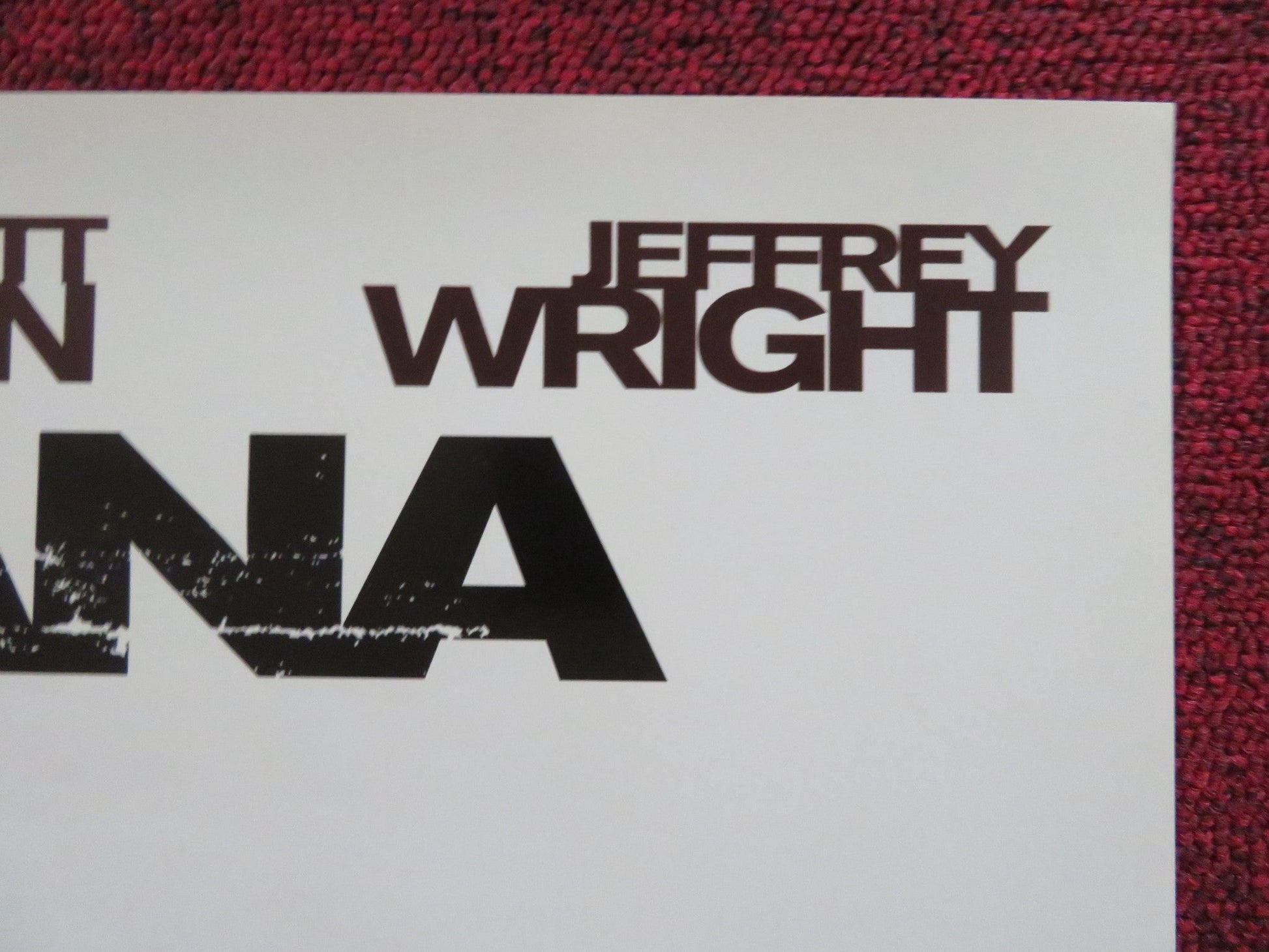 SYRIANA DVD POSTER GEORGE CLOONEY MATT DAMON 2005 Rendezvous Cinema Movie posters