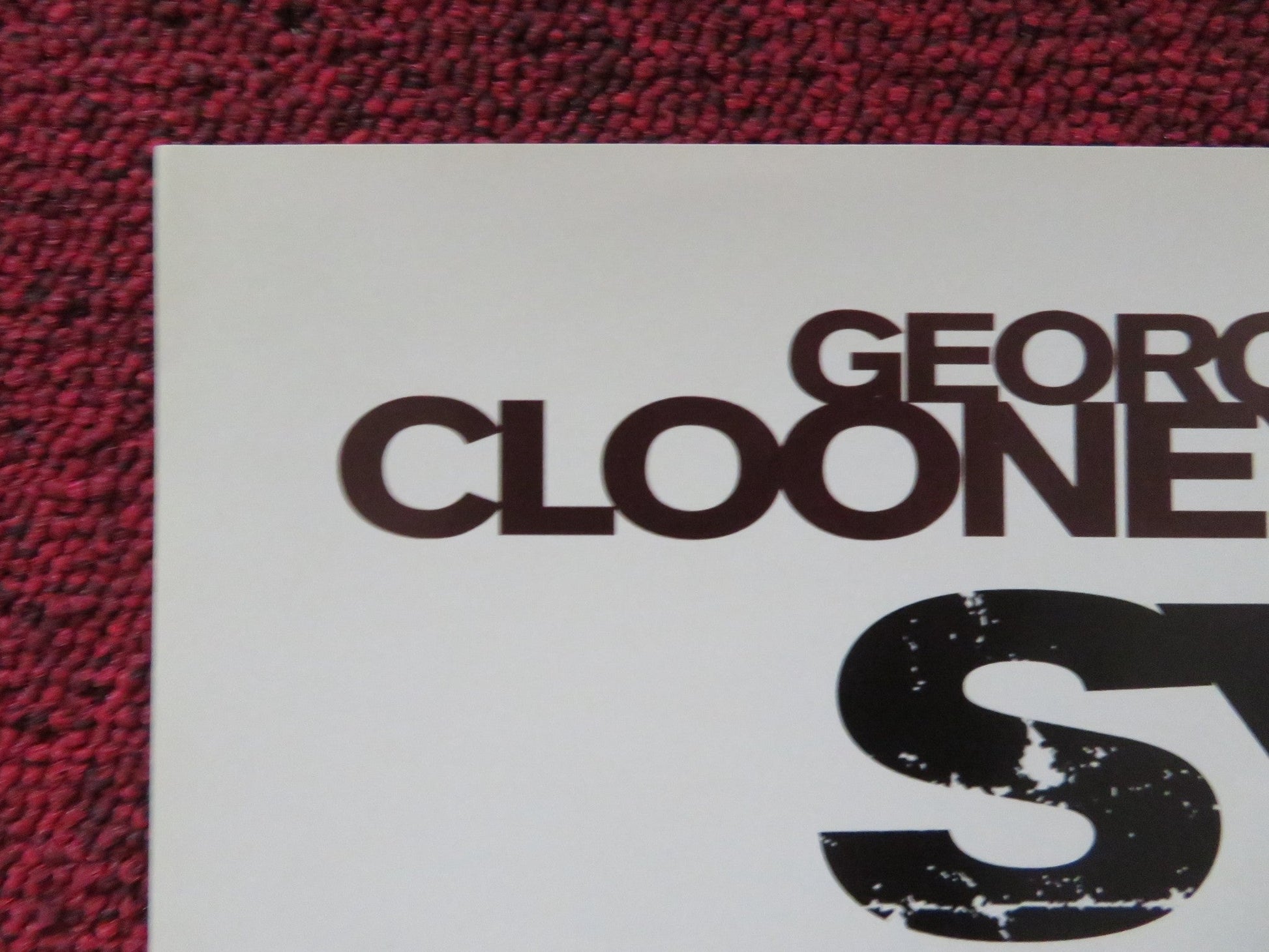 SYRIANA DVD POSTER GEORGE CLOONEY MATT DAMON 2005 Rendezvous Cinema Movie posters