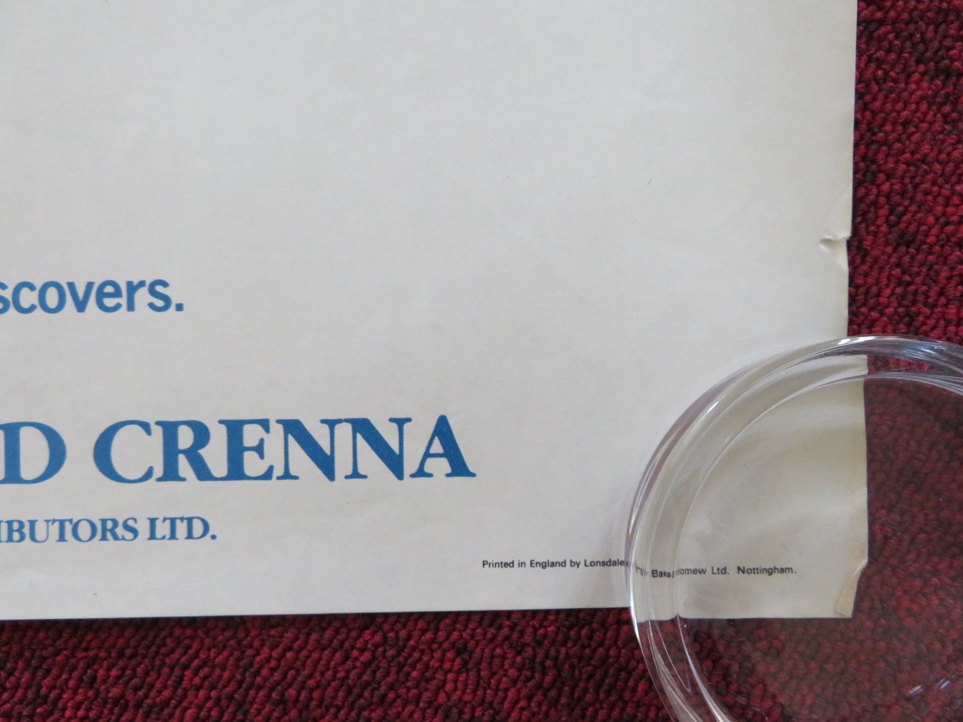 TABLE FOR FIVE UK QUAD ROLLED POSTER JON VOIGT RICHARD CRENNA 1983 Rendezvous Cinema Movie posters