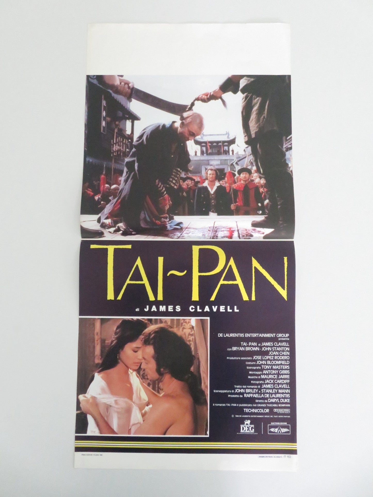 TAI - PAN ITALIAN LOCANDINA POSTER BRYAN BROWN JOAN CHEN 1986 Movie posters