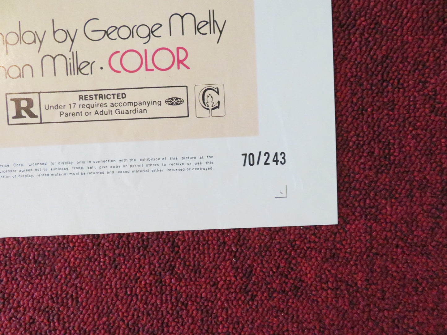 TAKE A GIRL LIKE YOU FOLDED US ONE SHEET POSTER HAYLEY MILLS OLIVER REED 1970 Rendezvous Cinema Movie posters