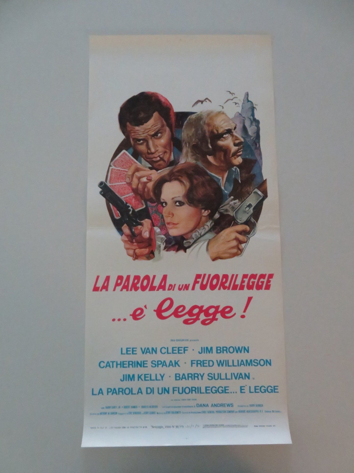 TAKE A HARD RIDE ITALIAN LOCANDINA POSTER JIM BROWN LEE VAN CLEEF 1975 Movie posters