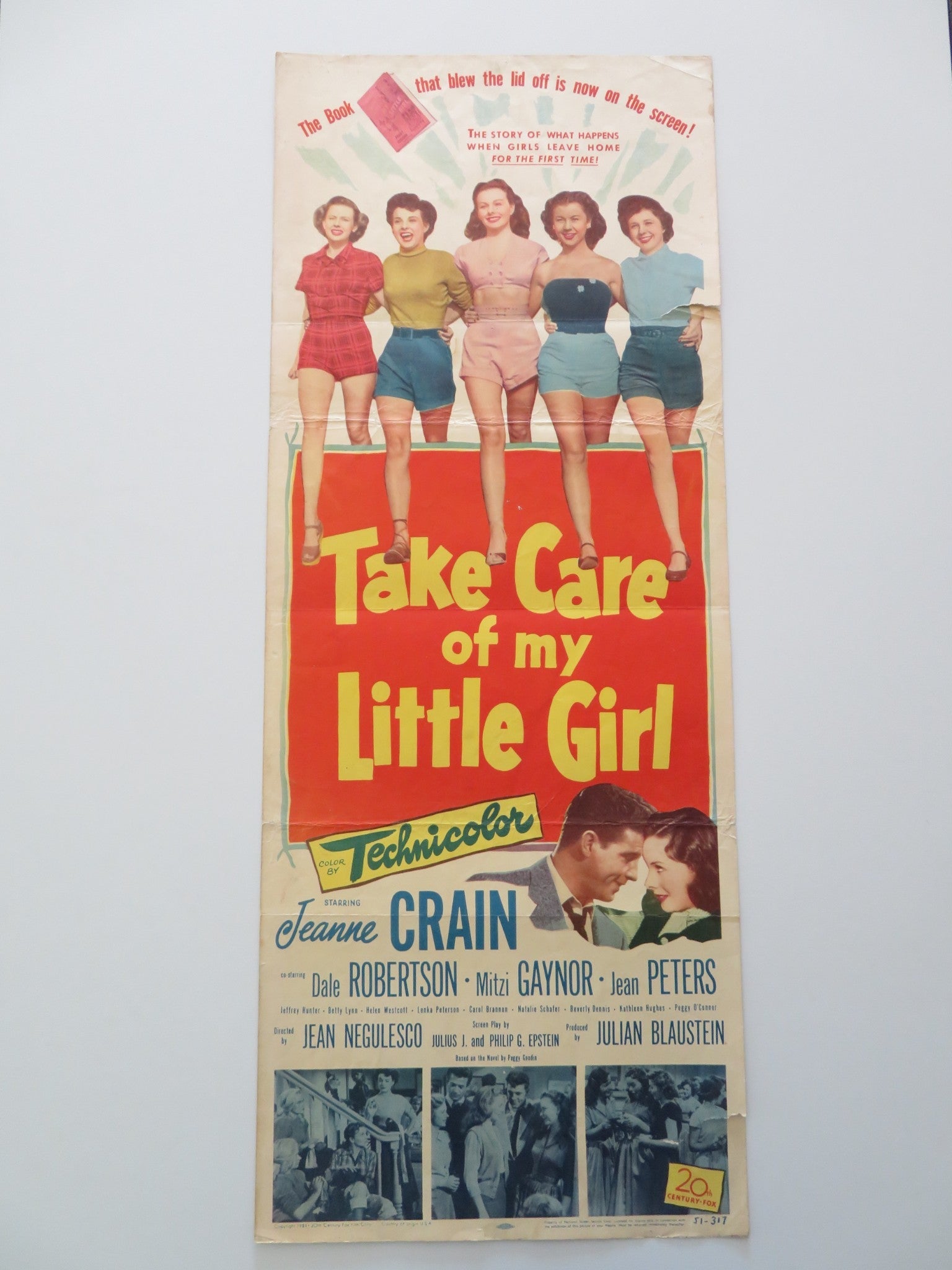 TAKE CARE OF MY LITTLE GIRL US INSERT POSTER JEANNE CRAIN DALE ROBERTSON 1951 Rendezvous Cinema Movie posters