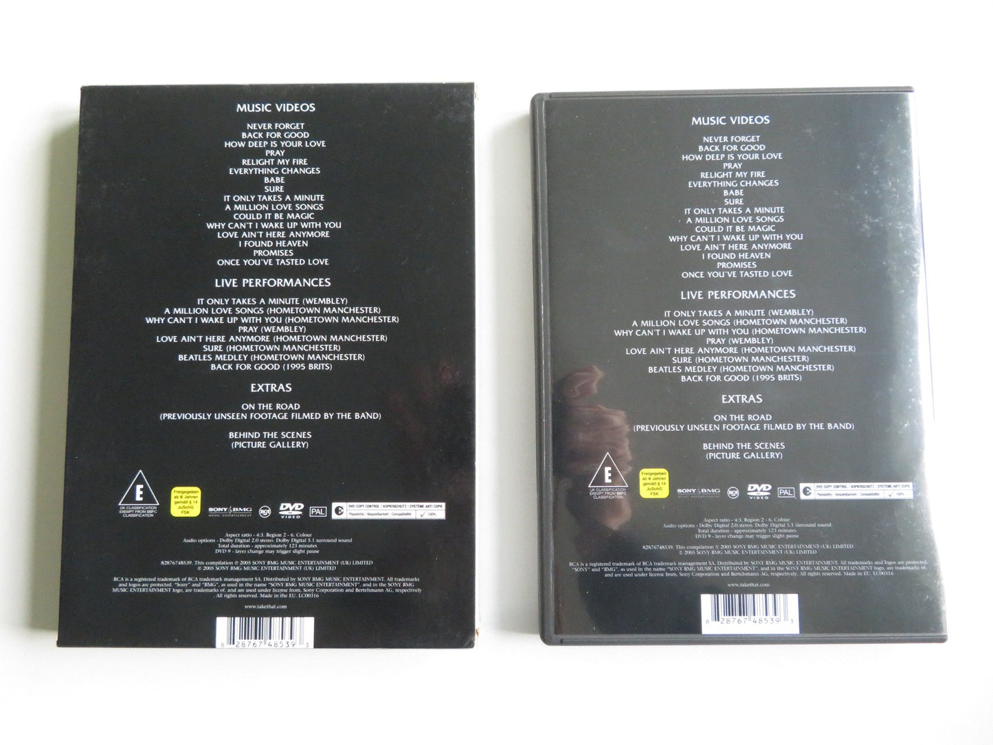 TAKE THAT - THE ULTIMATE COLLECTION - NEVER FORGET (DVD) BARLOW 2005 REGION 2 - Rendezvous Cinema