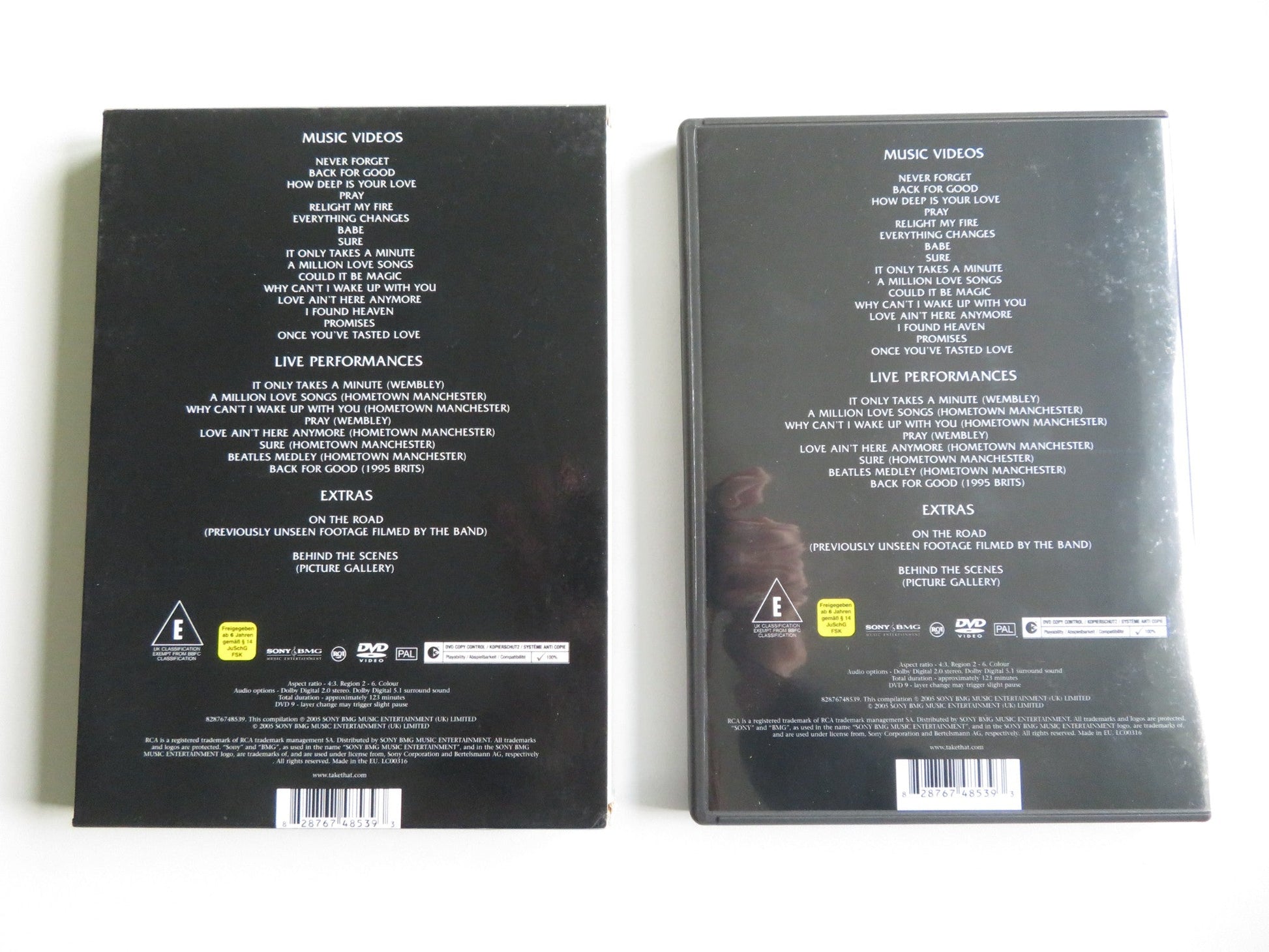 TAKE THAT - THE ULTIMATE COLLECTION - NEVER FORGET (DVD) BARLOW 2005 REGION 2 - Rendezvous Cinema