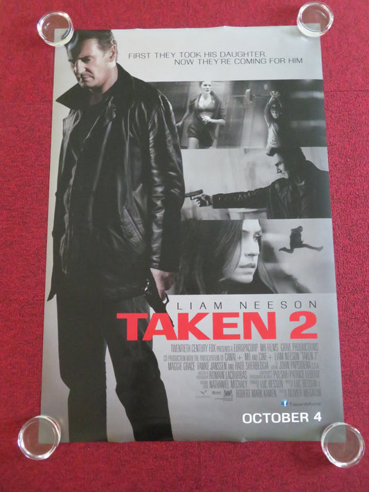 TAKEN 2 US ONE SHEET ROLLED POSTER LIAM NEESON MAGGIE GRACE 2012 Movie posters