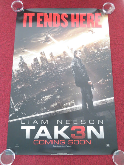 TAKEN 3 US ONE SHEET ROLLED POSTER LIAM NEESON FOREST WHITAKER 2014 Movie posters