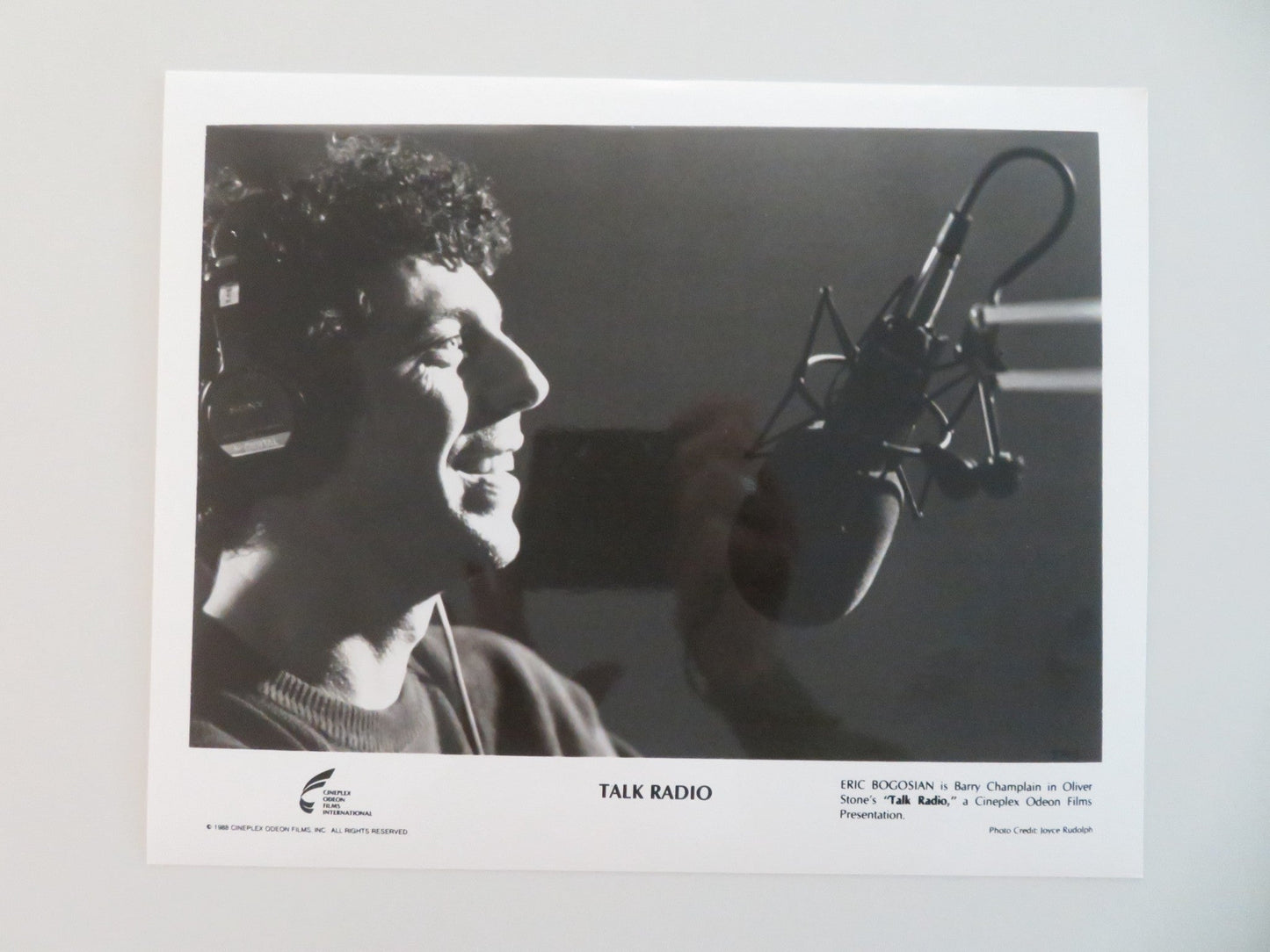 TALK RADIO MOVIE STILL PHOTO LOT OF 5 ERIC BOGOSIAN ELLEN GREENE 1988 Movie posters