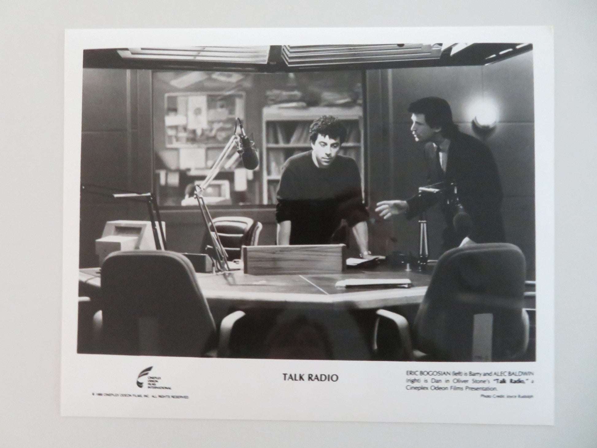 TALK RADIO MOVIE STILL PHOTO LOT OF 5 ERIC BOGOSIAN ELLEN GREENE 1988 Movie posters