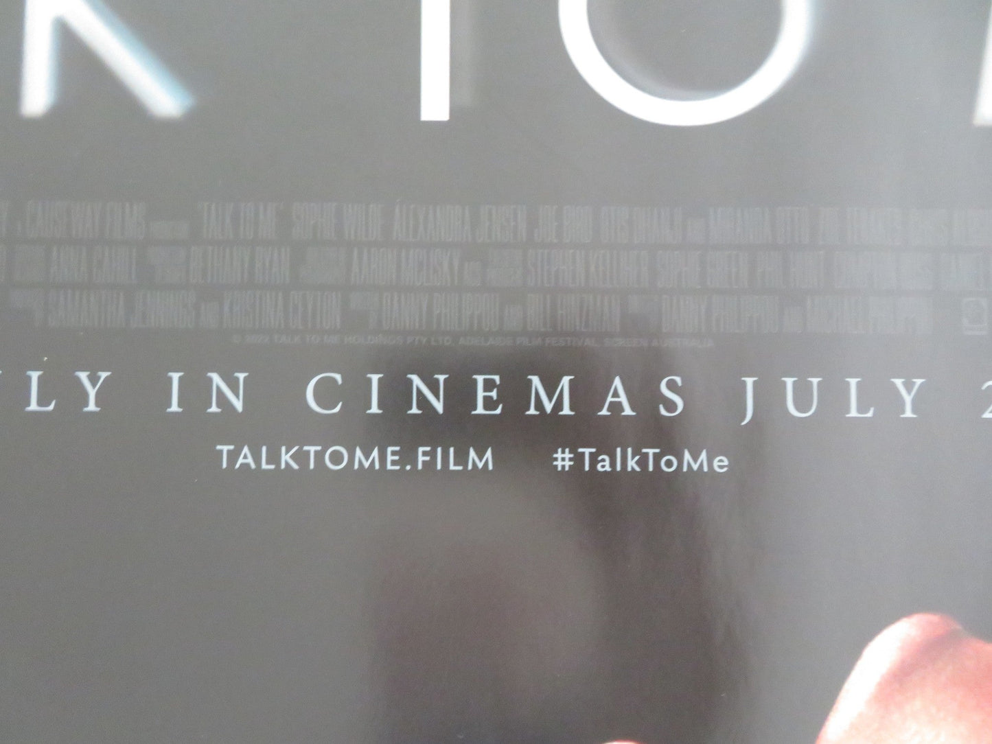 TALK TO ME - A UK QUAD ROLLED POSTER ARI MCCARTHY HAMISH PHILLIPS 2022 Movie posters