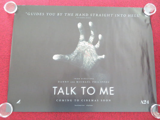TALK TO ME - B UK QUAD ROLLED POSTER ARI MCCARTHY HAMISH PHILLIPS 2022 Movie posters