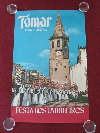 TAMAR - PORTUGAL - FESTIVAL OF THE TRAYS PORTUGAL POSTER ROLLED TRAVEL POSTER 60s Movie posters