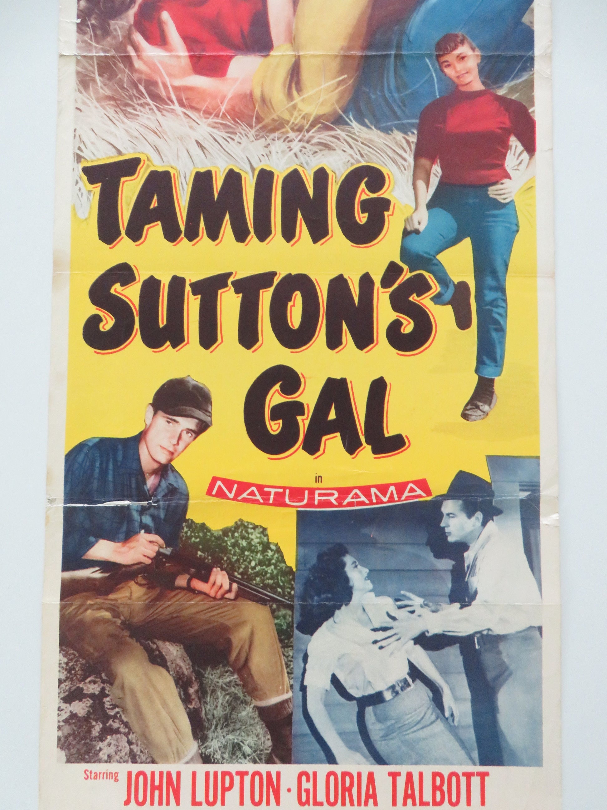 Taming Sutton's Gal US Insert Poster John Lupton Gloria Talbott 1957 Movie posters
