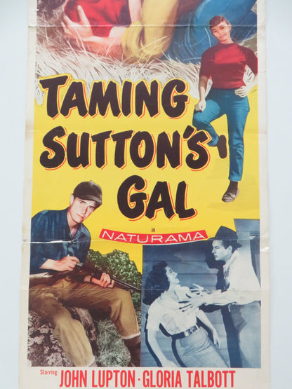 Taming Sutton's Gal US Insert Poster John Lupton Gloria Talbott 1957 Movie posters