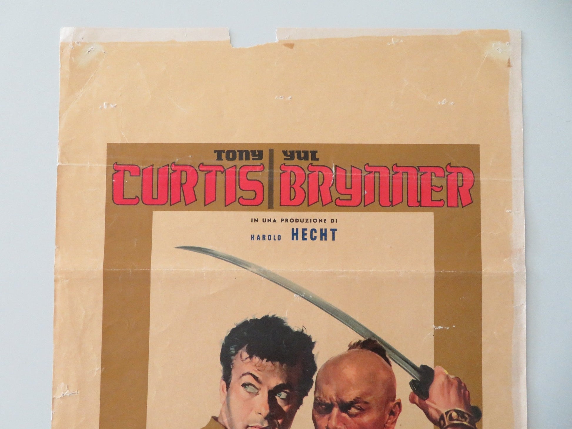 TARAS BULBA ITALIAN LOCANDINA POSTER TONY CURTIS YUL BRYNNER 1962 Movie posters