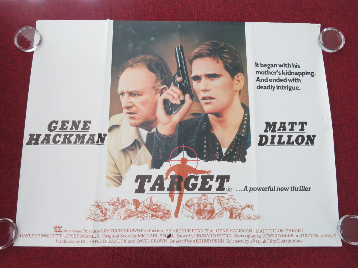 Target UK Quad Rolled Poster Gene Jackman Matt Dillon 1985 Movie posters