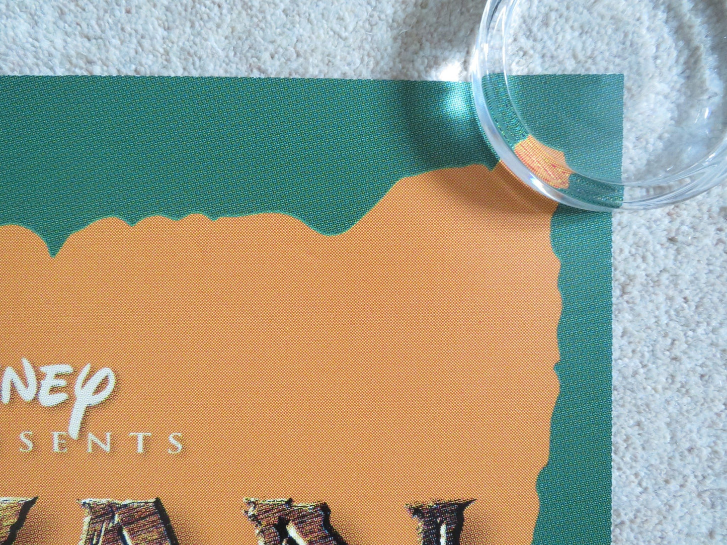 TARZAN - DOUBLE IMAGE - A DOOR PANEL POSTER ROLLED DISNEY GLENN CLOSE 1999 Rendezvous Cinema Movie posters