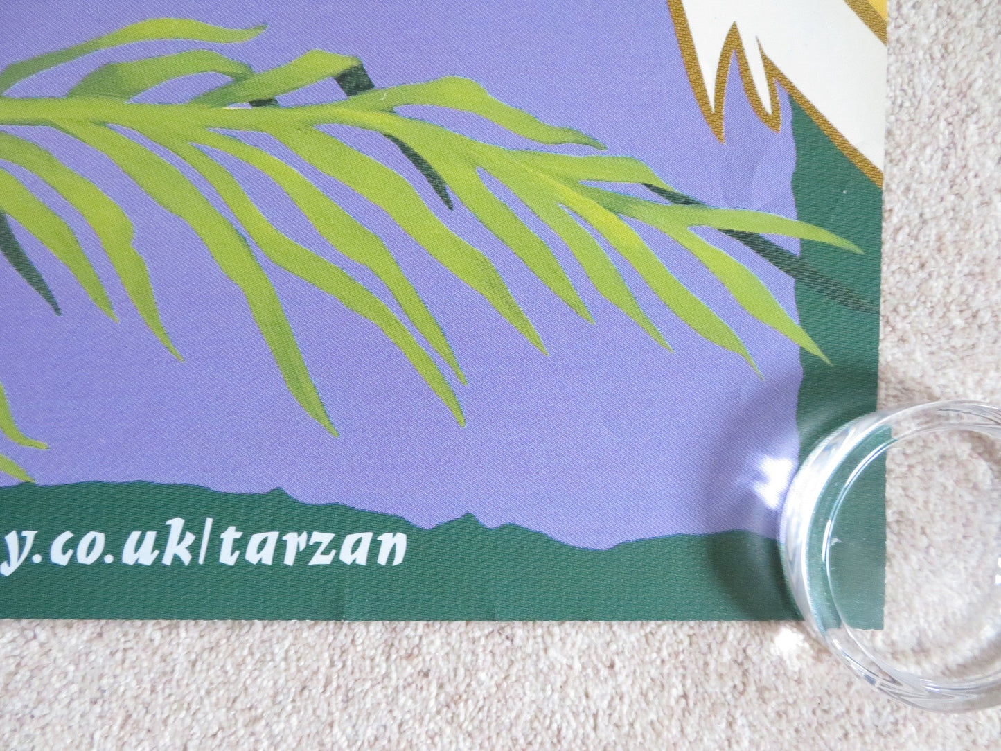 TARZAN - DOUBLE IMAGE - B DOOR PANEL POSTER ROLLED DISNEY GLENN CLOSE 1999 Rendezvous Cinema Movie posters