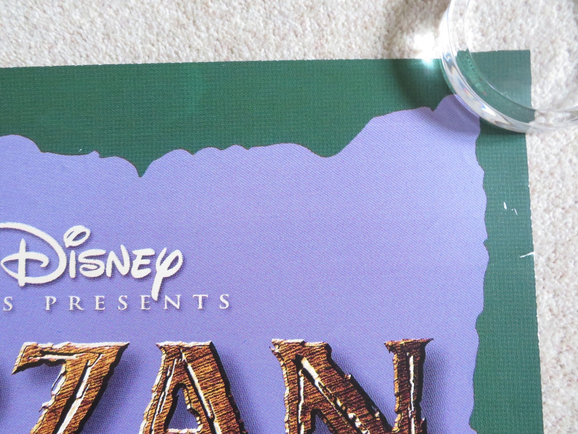 TARZAN - DOUBLE IMAGE - B DOOR PANEL POSTER ROLLED DISNEY GLENN CLOSE 1999 Rendezvous Cinema Movie posters