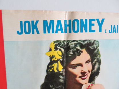 TARZAN GOES TO INDIA - A ITALIAN FOTOBUSTA POSTER JOCK MAHONEY LEO GORDON 1962 Rendezvous Cinema Movie posters