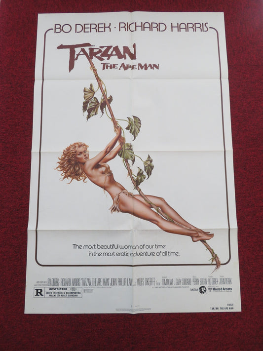 Tarzan, The Ape Man Folded US One Sheet Poster Bo Derek Richard Harris 1981 Movie posters
