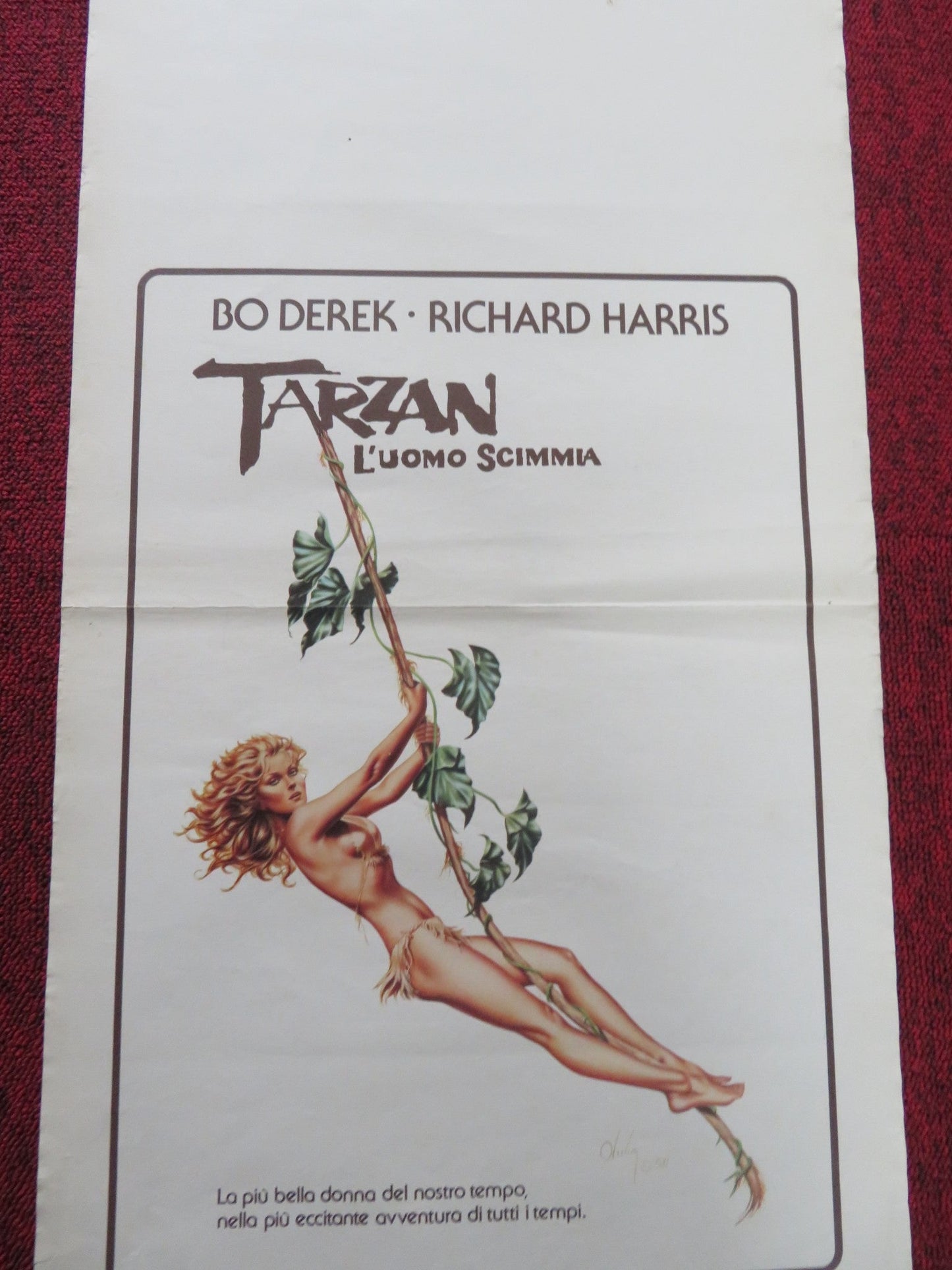 TARZAN THE APE MAN ITALIAN LOCANDINA POSTER BO DEREK RICHARD HARRIS 1981 Rendezvous Cinema Movie posters