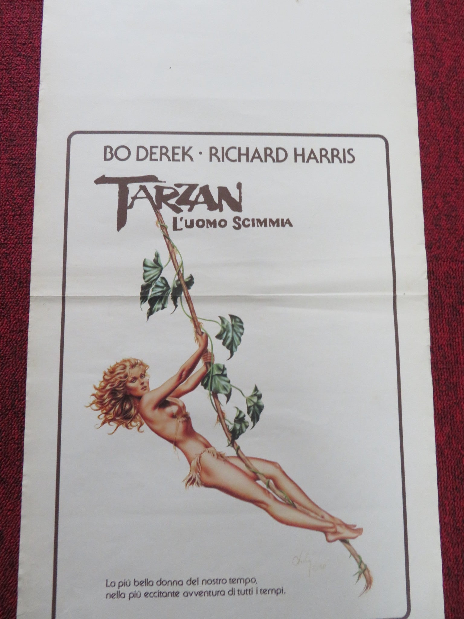 TARZAN THE APE MAN ITALIAN LOCANDINA POSTER BO DEREK RICHARD HARRIS 1981 Rendezvous Cinema Movie posters