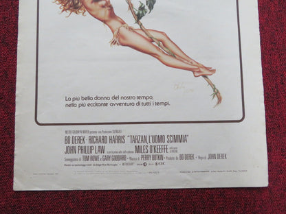 TARZAN THE APE MAN ITALIAN LOCANDINA POSTER BO DEREK RICHARD HARRIS 1981 Rendezvous Cinema Movie posters
